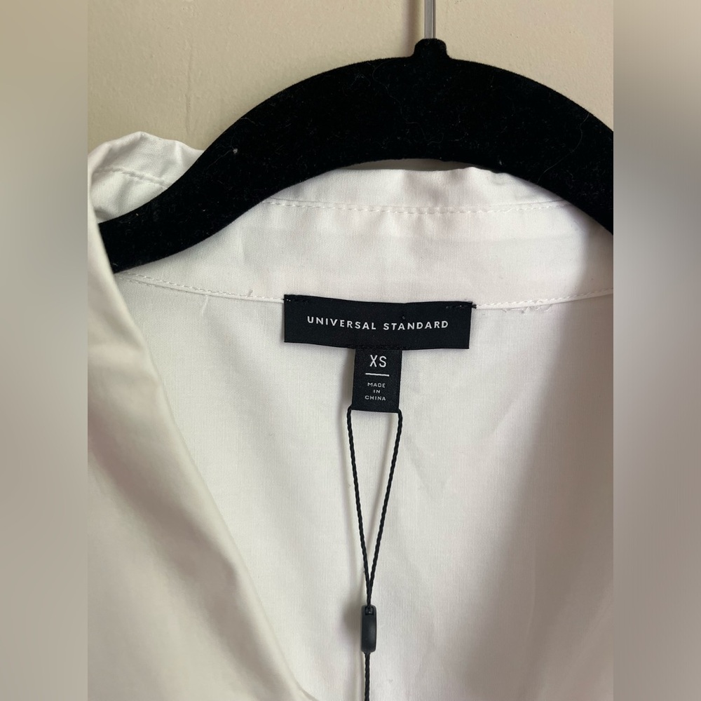 universal standard white cotton midi shirtdress - hamptons shirtdress - Picture 3 of 10